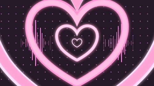 Neon Heart Wave