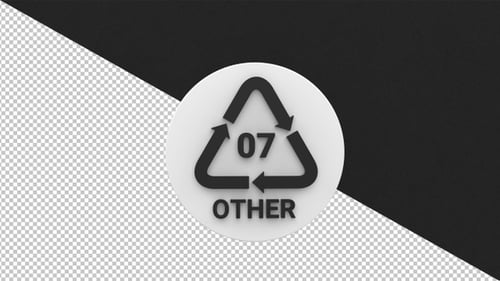 3D Rotating Recycling Symbol for Other Plastics