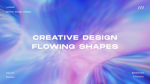 Fond en boucle de formes dégradées colorées à écoulement liquide