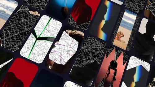 Dynamic Hand-Drawn Scribble Transitions for Vertical Content