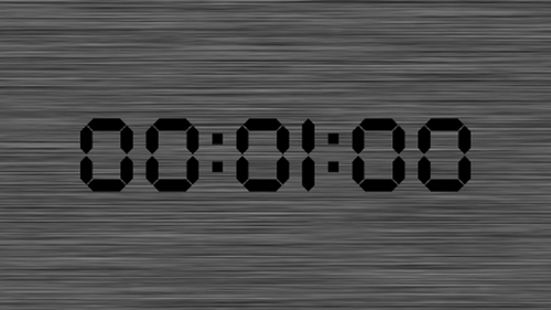 Geometric Digital Countdown Timer With Textured Background