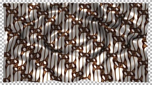 Tela con estampado de seda étnica de Indonesia Wave Alpha Songket Batik Parang Jogjakarta Java Central