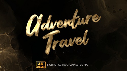 Adventure Travel Text Animation