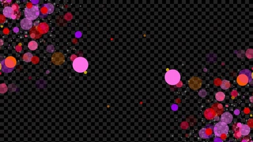 Colorful Particles Glittering Background Alpha Loop V2