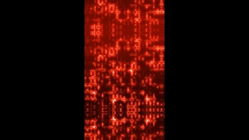 Vertical Red Abstract Technology Background Loop V3