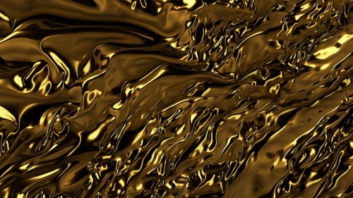 Elegant Liquid Gold Metallic Fabric Reveal Transition