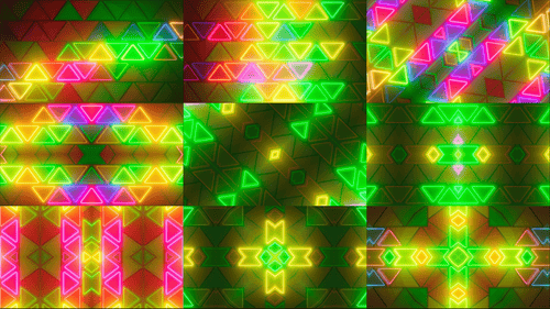 Flashing Colorful Neon Patterns Pack
