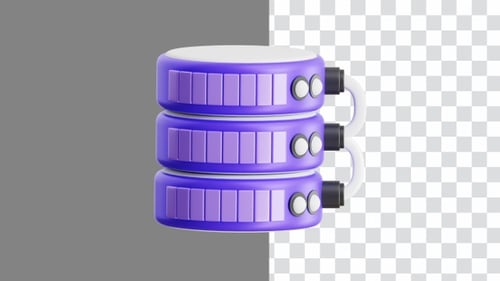 Animação 3D do gerenciamento de servidores criptográficos | Alpha Channel