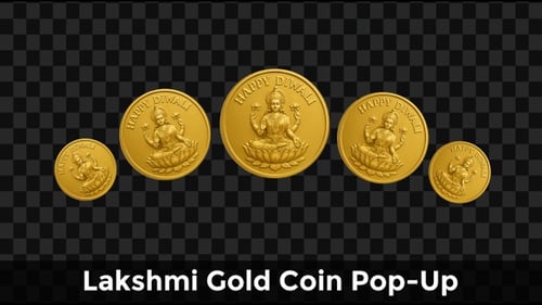 Événement éphémère de la pièce d'or Lakshmi — Diwali Festival Fortune