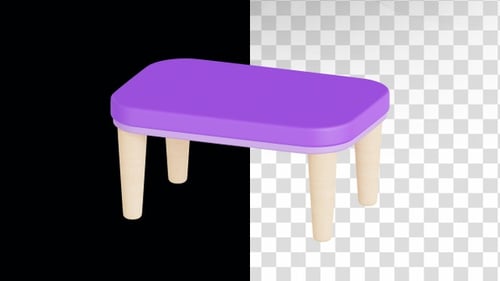 Animación 3D de la mesa