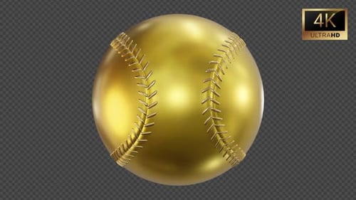 Baseball Gold Rotate