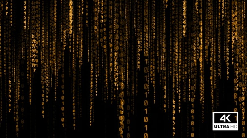 Matrix Rain Code Background Green Loop V5, Backgrounds Motion Graphics ...