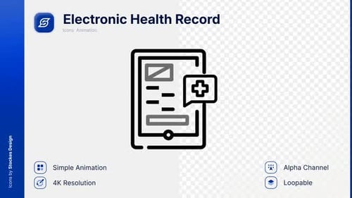 Animation Electronic Health Record Icon