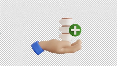 3D Spinal Support Animation