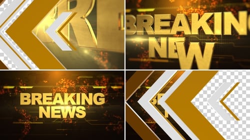 Sleek Breaking News Broadcast Title Reveal