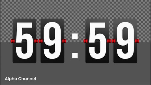Flip Clock Countdown 1 Minute