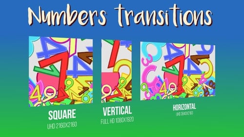 Back To School Numbers Transitions