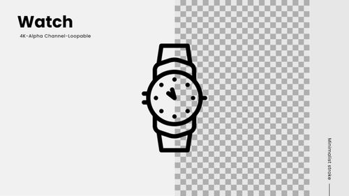 watch line icon animation