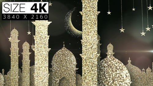 Moschee-Partikelhintergrund 01