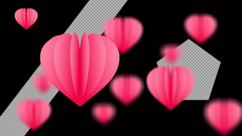 Herz-Hintergrund Loop Alpha