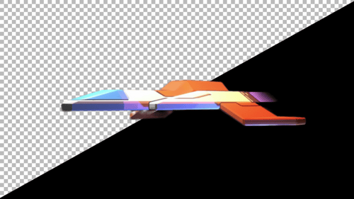 Spaceship flying motion