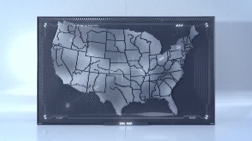 Pack de 2 países con pin-art digital: EE. UU. y Ucrania