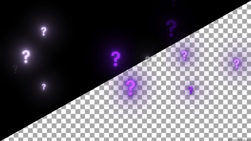Fragezeichen-Animation - Violett