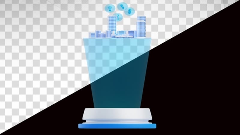 3D Animation of smart city buildings on earth globe, Elements Motion ...
