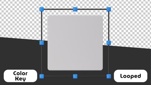 Icono animado en 3D de Transform | Efecto de clave de color | Alpha Channel