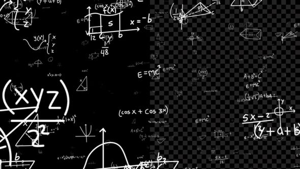 Math And Physics Formulas Loop, Overlays Motion Graphics ft. physics ...