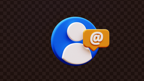 3D User Mention Icon Animation
