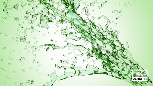Green Water Splash