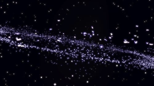 Glowing Butterflies In Galaxy