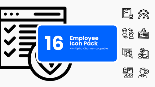 Animationspaket für Mitarbeiter-Symbole