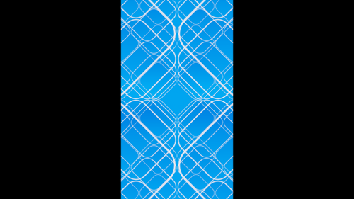 Vertical video abstract transparent blue rhomb grid tunnel loop animation