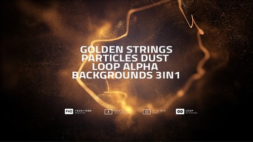 Gold Particles Strings And Dust Loop Alpha Backgrounds 3in1 V01