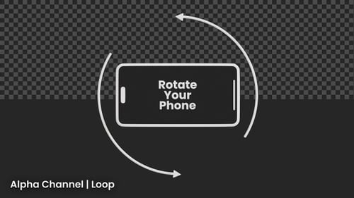 Animação 3D de rotação do telefone | Alpha Loop