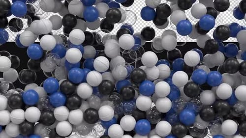 Dynamic 3D Spheres Filling Transition with Alpha