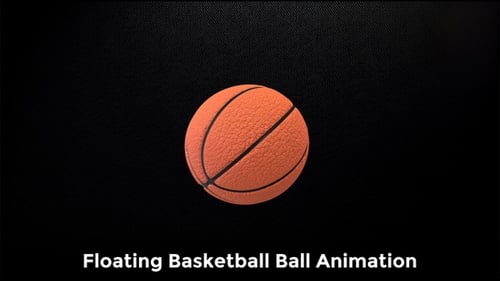 Schwimmende Basketballball-Animation