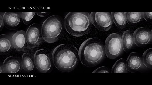 Abstract Geometric Grid of Shimmering Digital Lights Loop