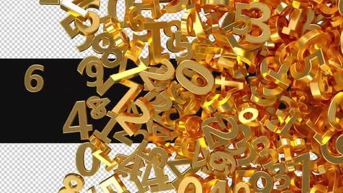 3D Golden Numbers Transition and Reveal