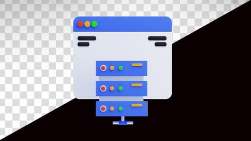 3D Animation of Website Hosting