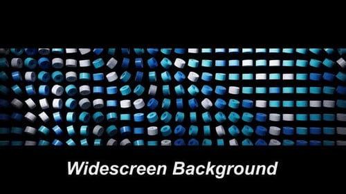 Abstract Digital Grid of Rotating Cylinders Background