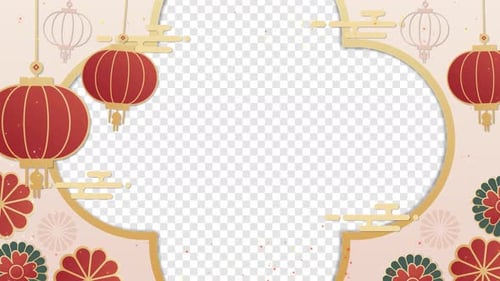 Chinesischer Neujahrs-Hintergrund Alpha