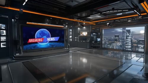 Neues virtuelles 3D-Fernsehstudio Ab1 34