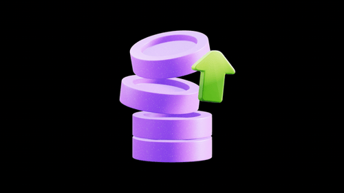 Stack Of Coins Financial Growth Concept Animation
