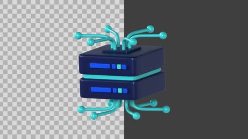 3D Animated Big Data Icon