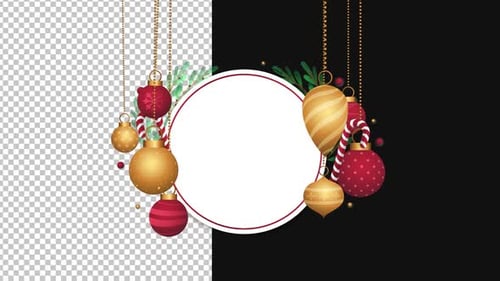 Happy Christmas Alpha Channel 1080p