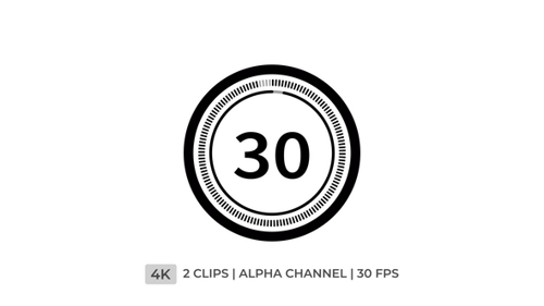 Temporizador de contagem regressiva de 30 segundos