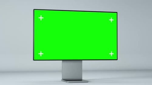 Modern Display Green Screen Mockup | Render Footage